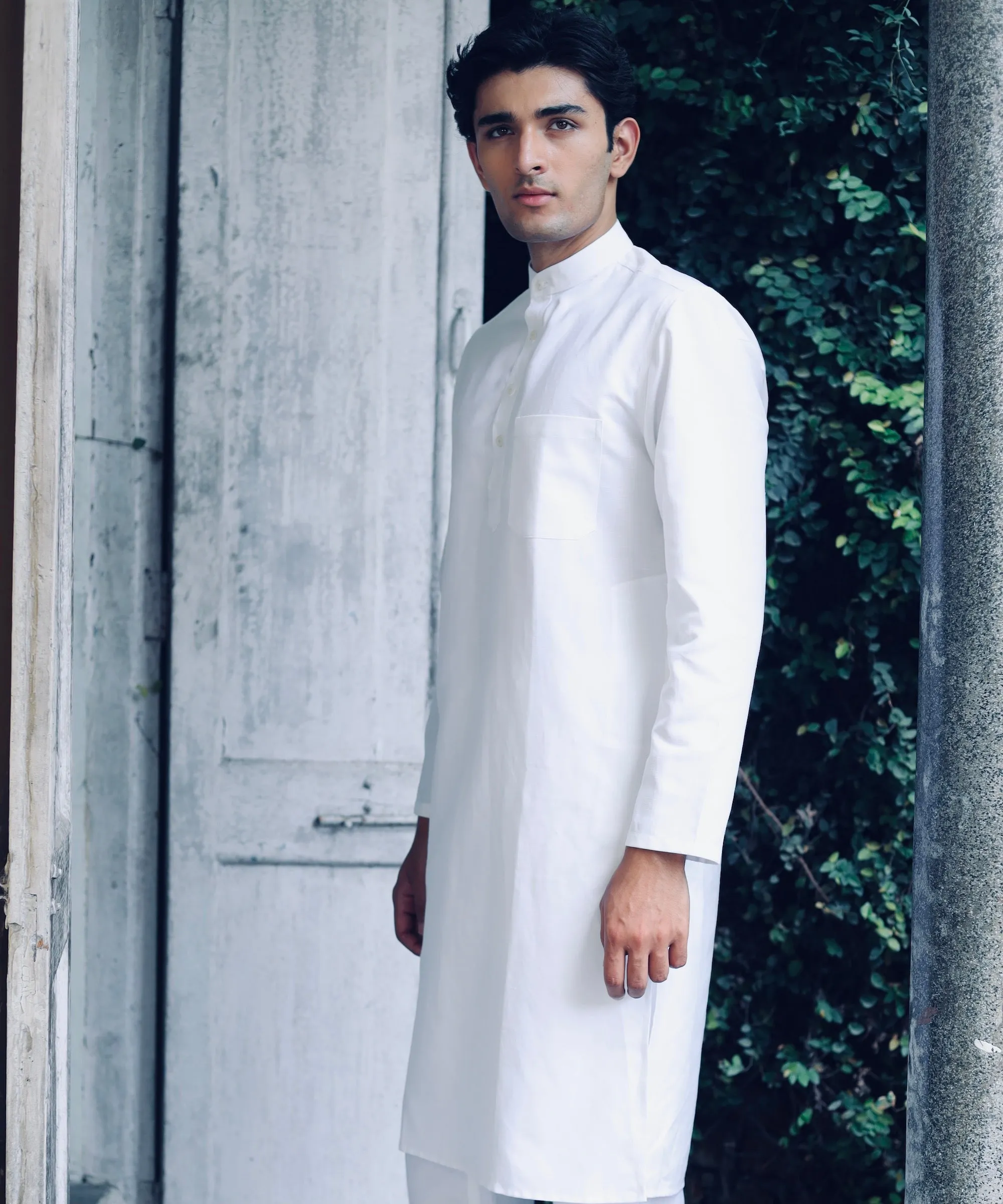 Pristine Kurta Linen Pyjama Set