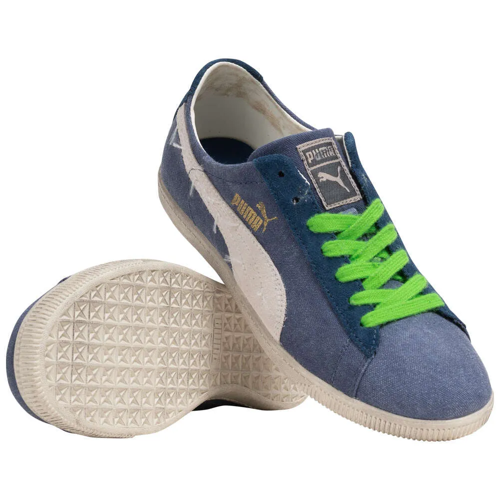 Puma men's sneakers shoe in Glyde Washed Low canvas 355505 01 Blue