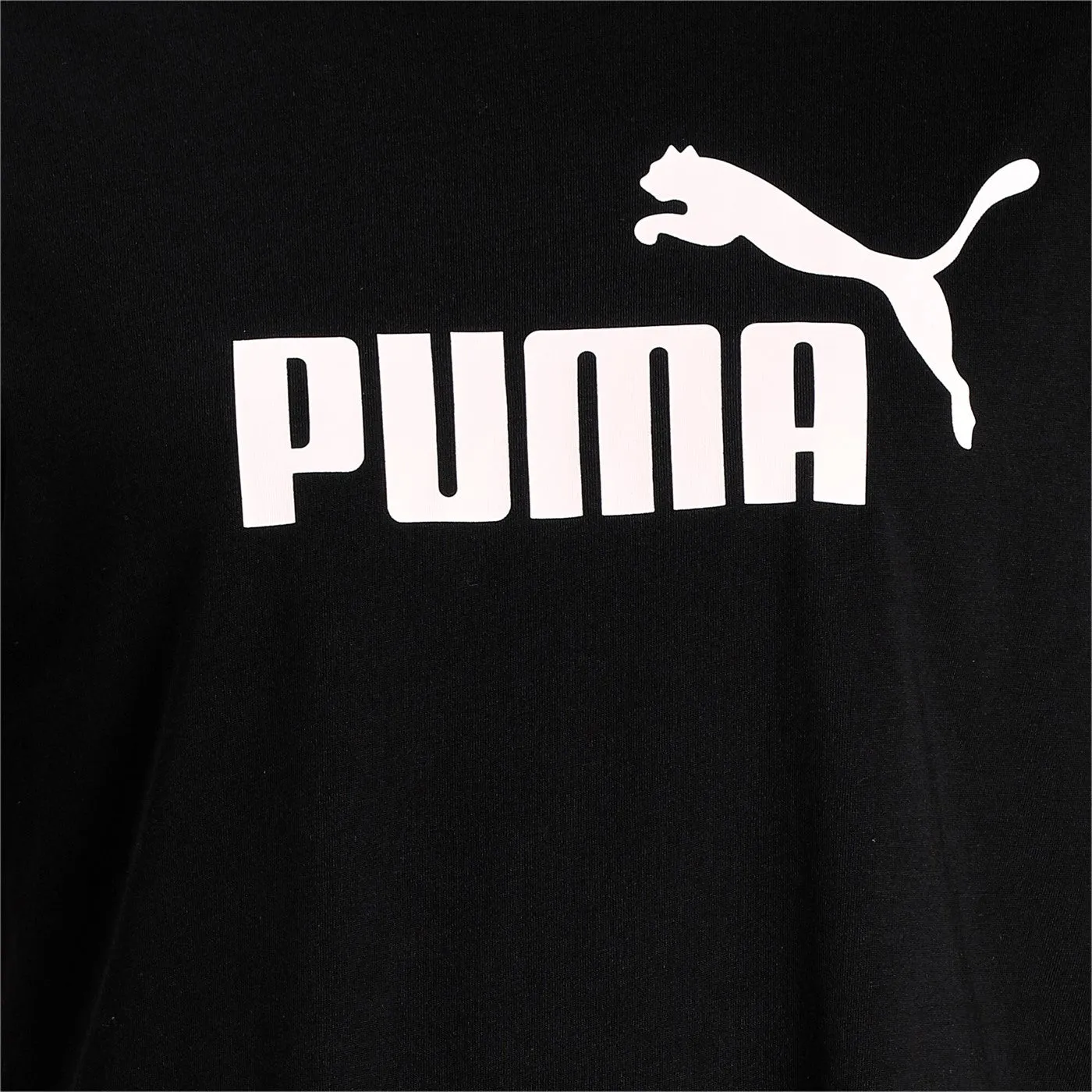 Puma women's short sleeve t-shirt ESS Cropped Logo 586866 01 black