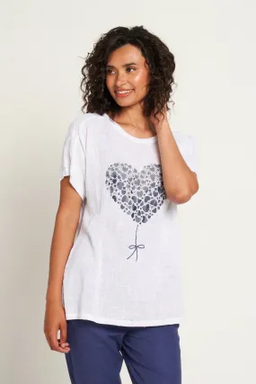 Saloos Heart Balloon Motif Top