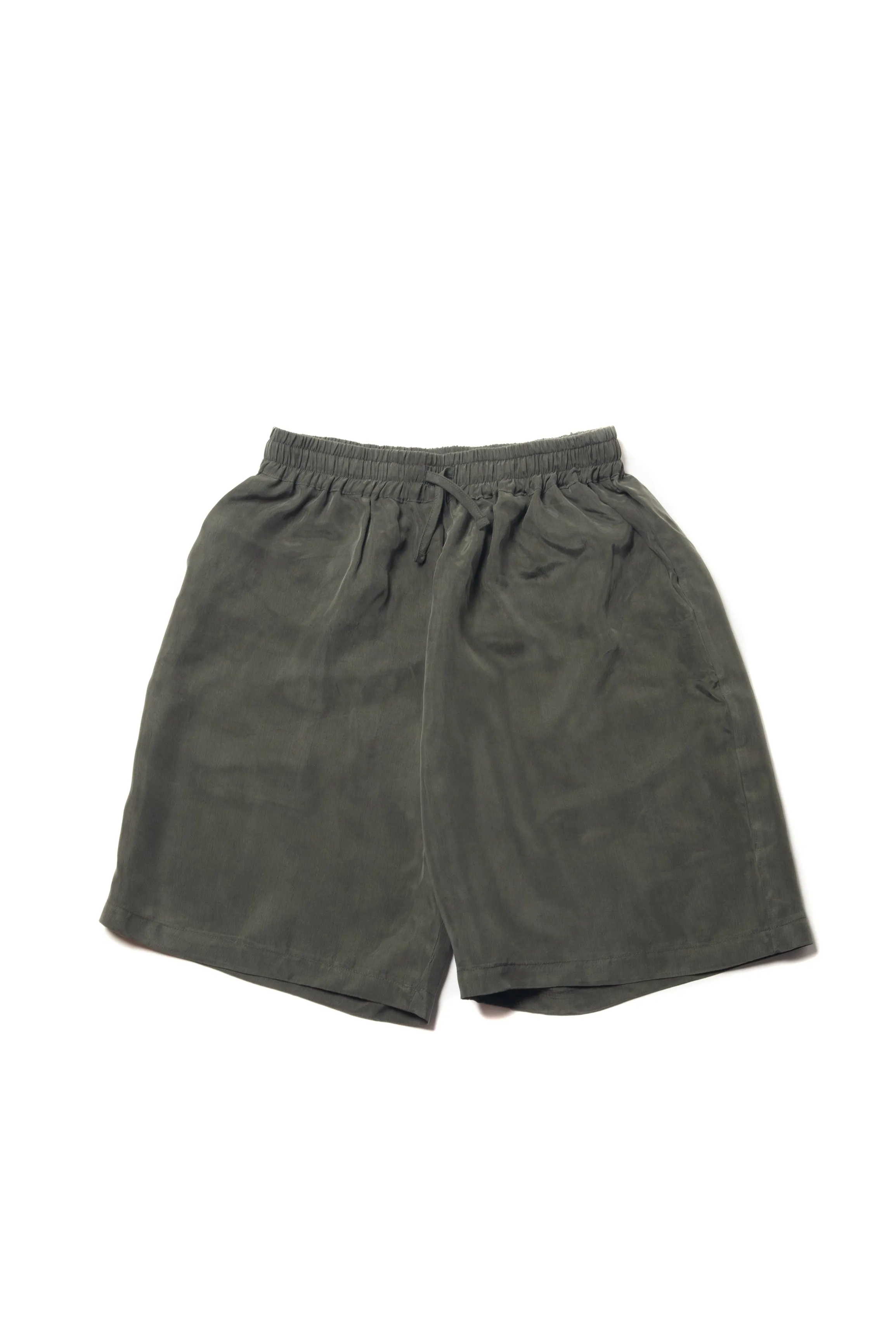 SCRIPT LOGO EMBROIDERED SHORTS DARK GREEN