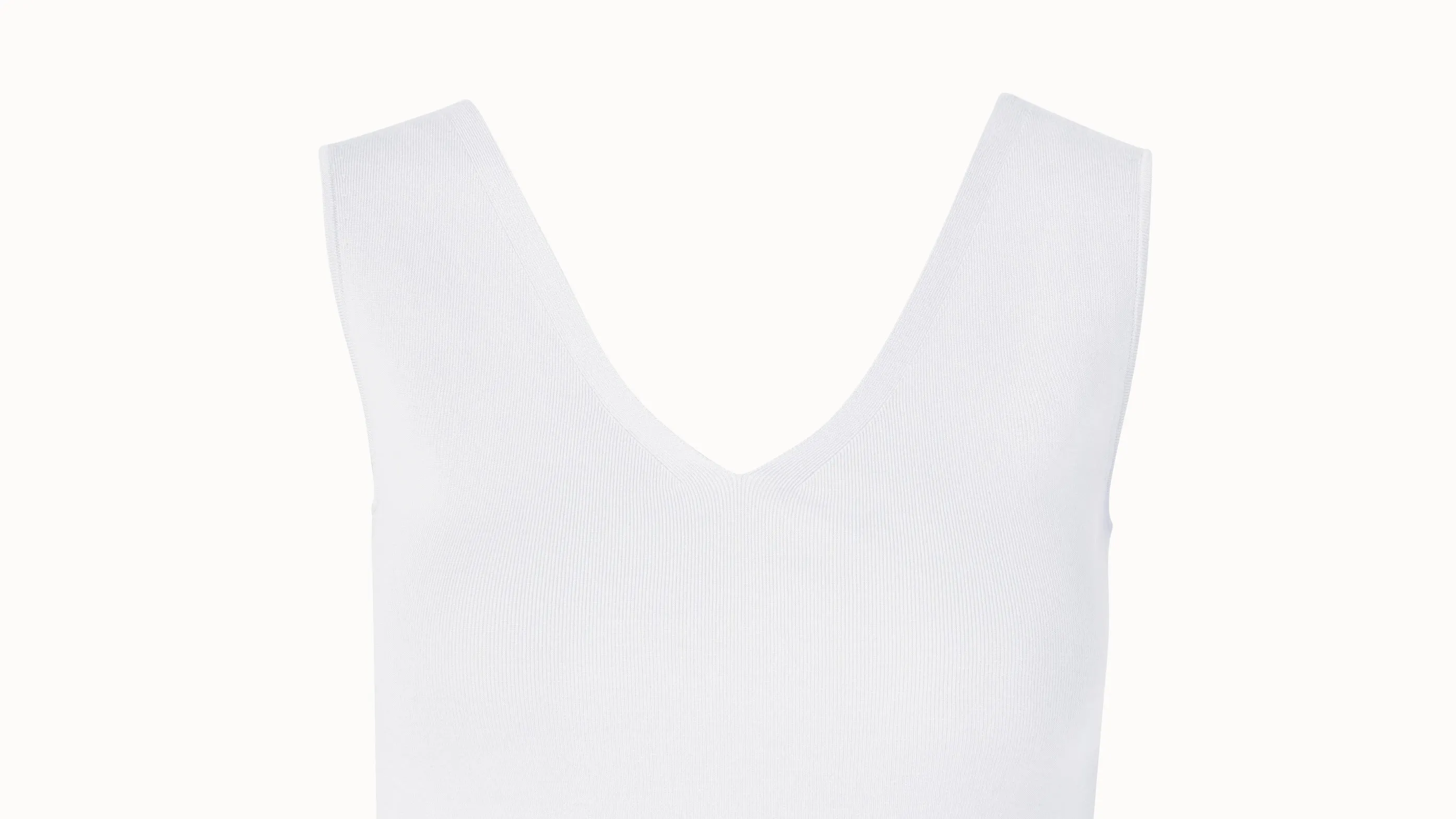 Seiden Stretch Tank Top mit V-Ausschnitt