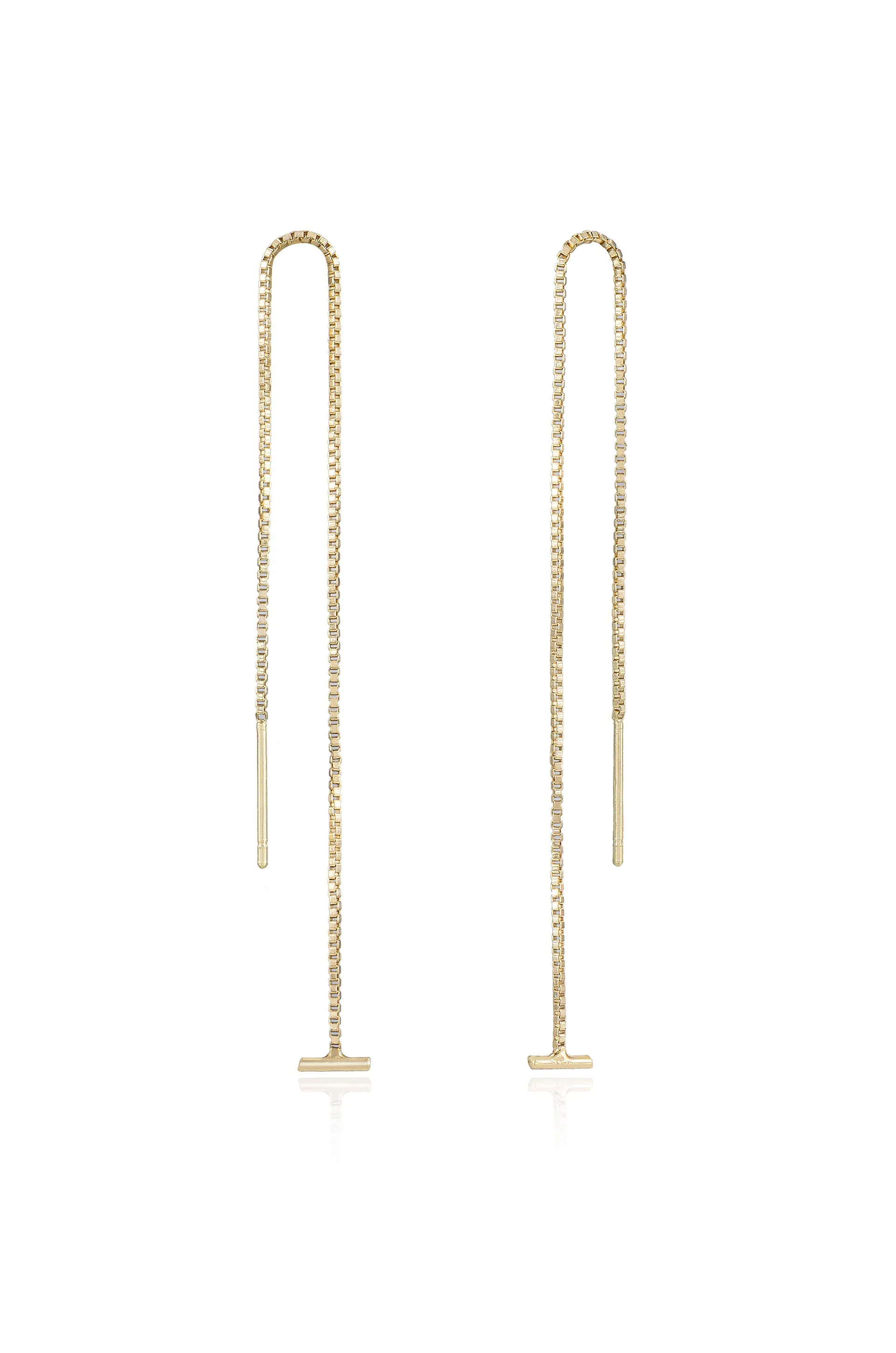 Single Chain Threader Earrings