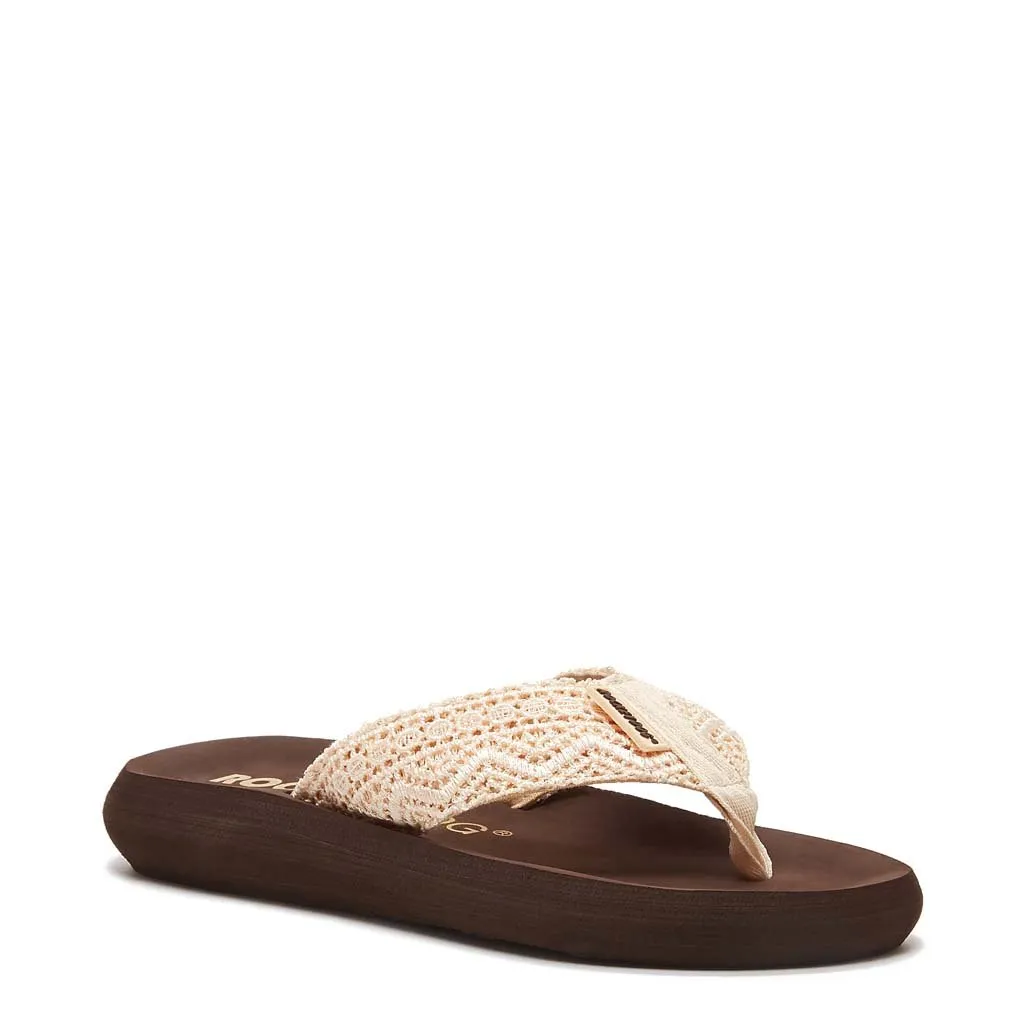 Spotlight Natural Crochet Flip-Flops