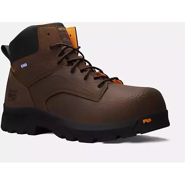 Timberland Pro Men's Titan Ev 6" Comp Toe Work Boot -Brown- TB0A61PF214