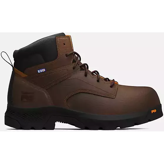 Timberland Pro Men's Titan Ev 6" Comp Toe Work Boot -Brown- TB0A61PF214