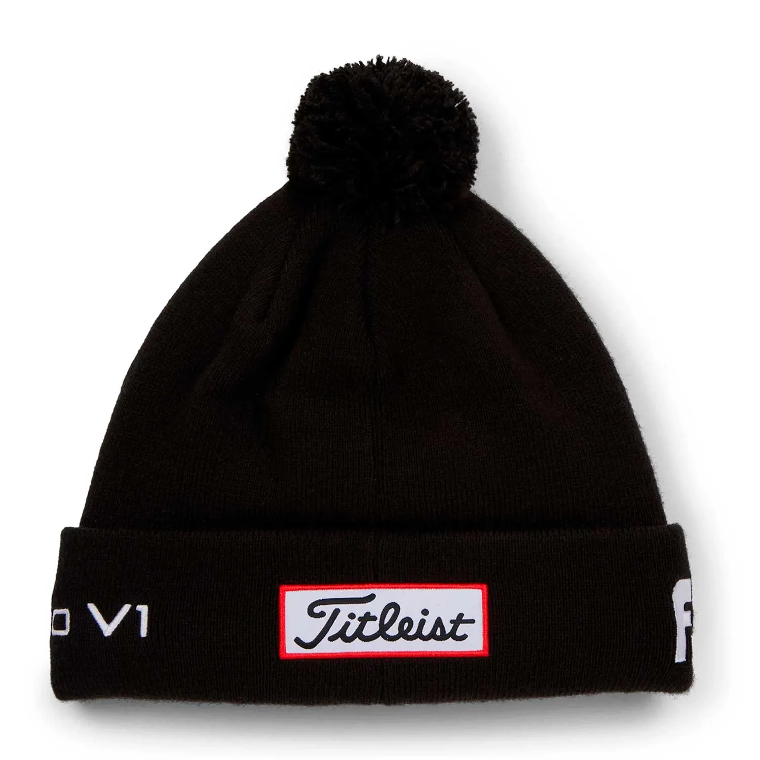 Titleist Tour Pom Pom Bobble Hat - Black