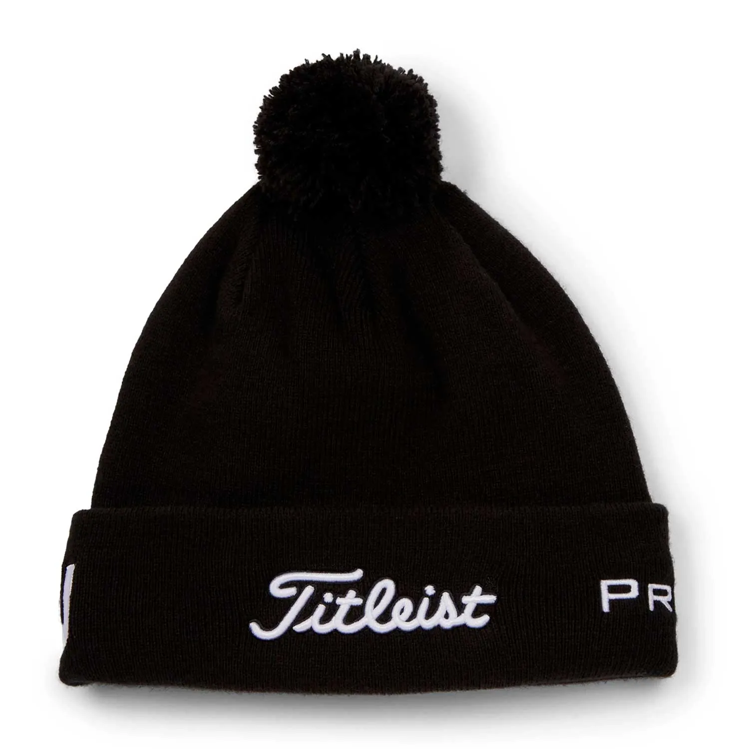 Titleist Tour Pom Pom Bobble Hat - Black