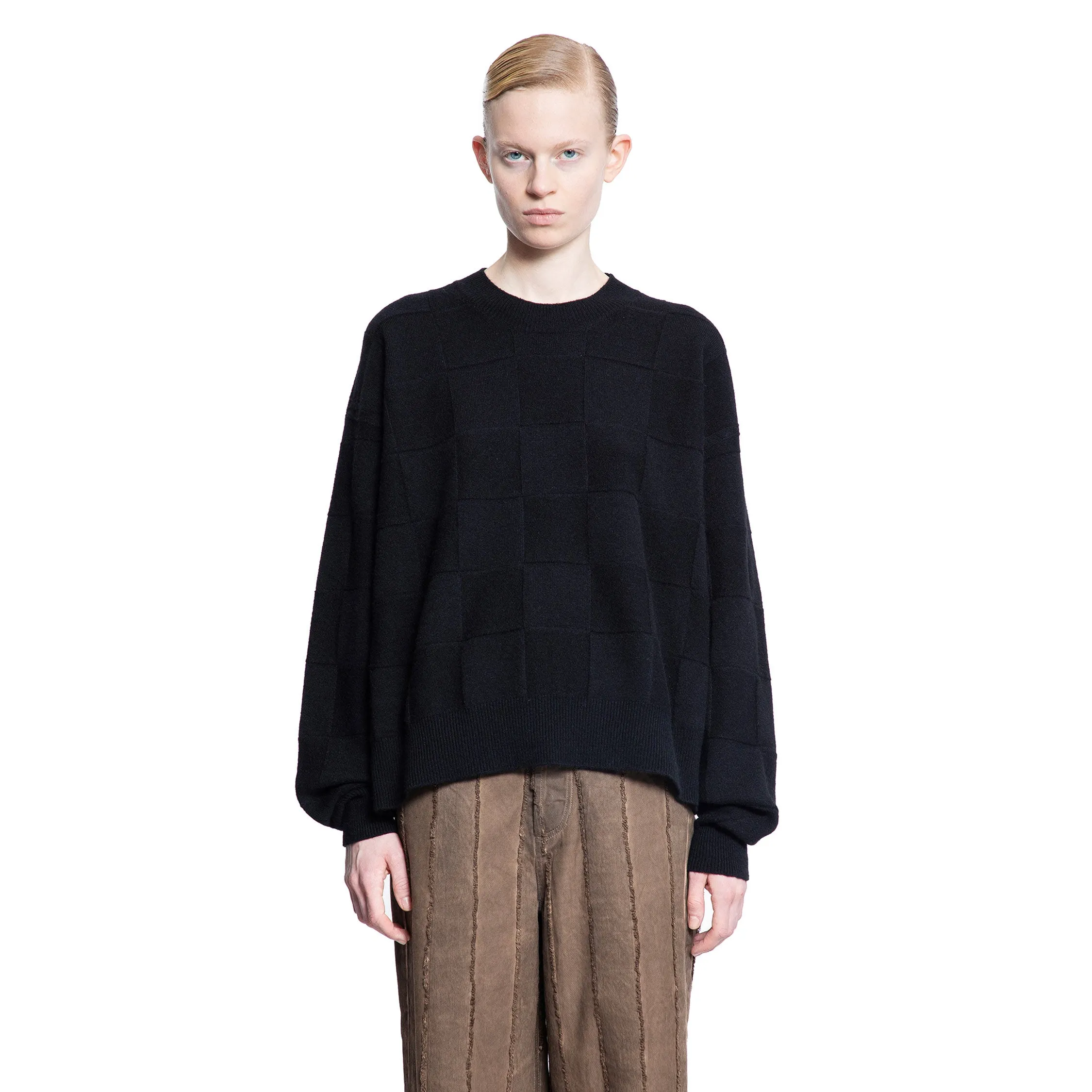 UMA WANG WOMAN BLACK KNITWEAR