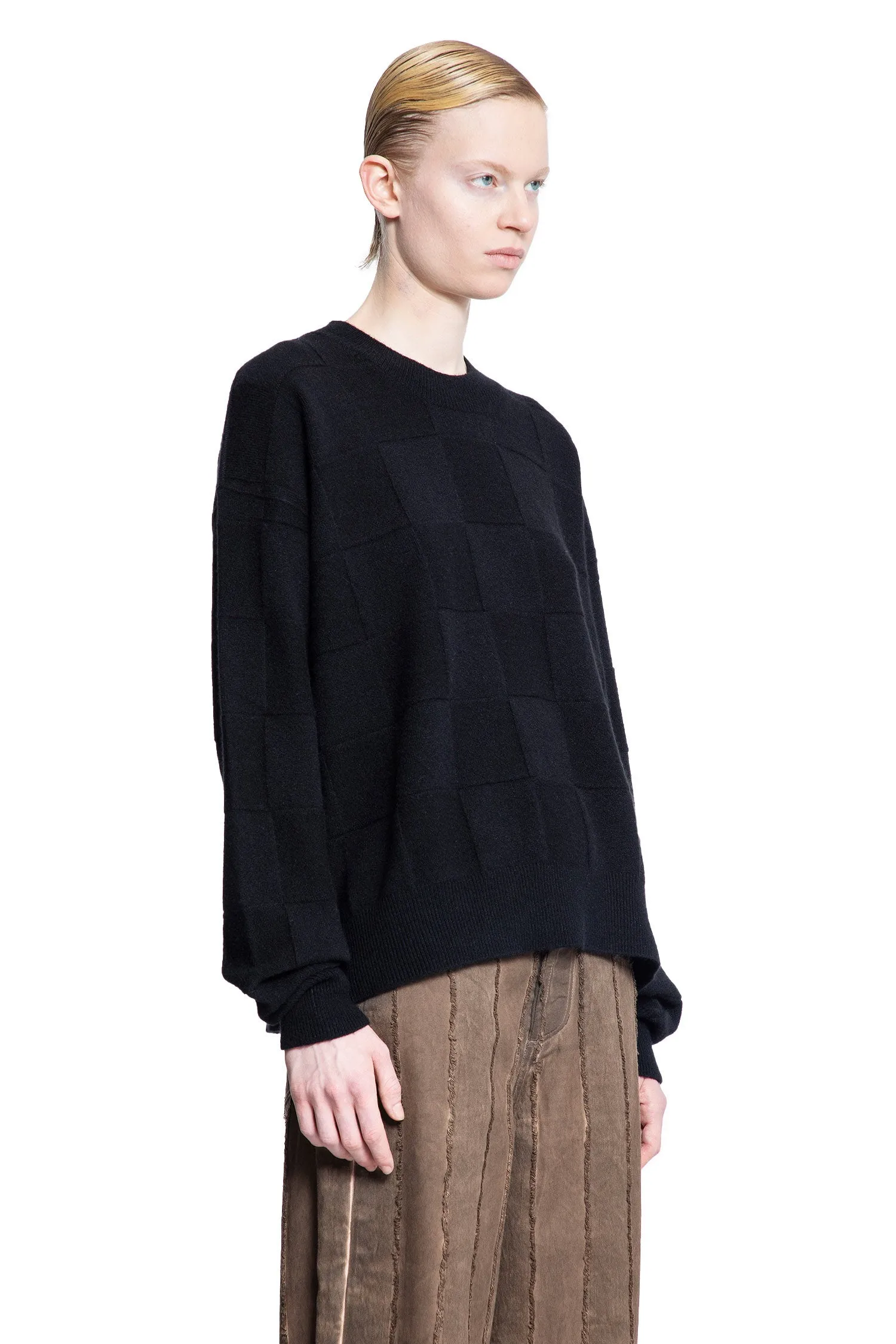 UMA WANG WOMAN BLACK KNITWEAR