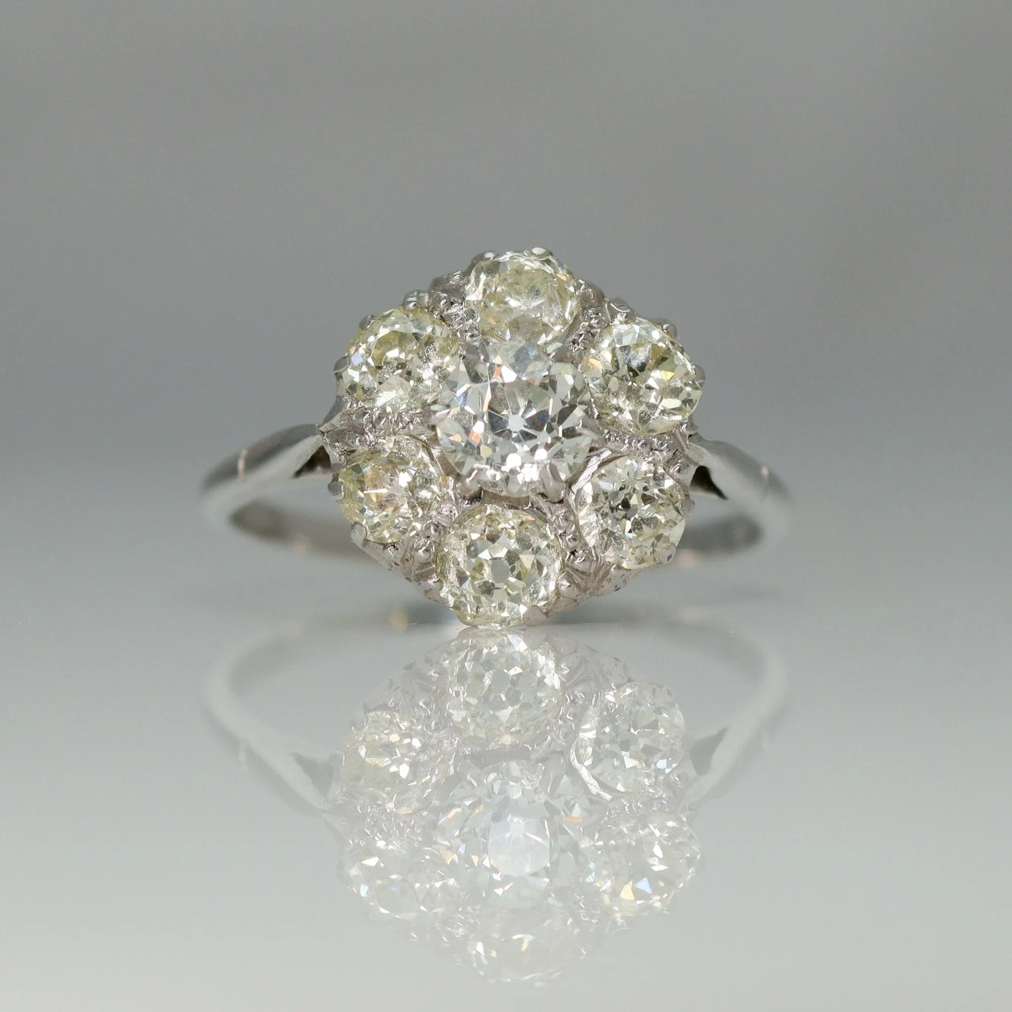 Vintage Diamond Cluster Ring