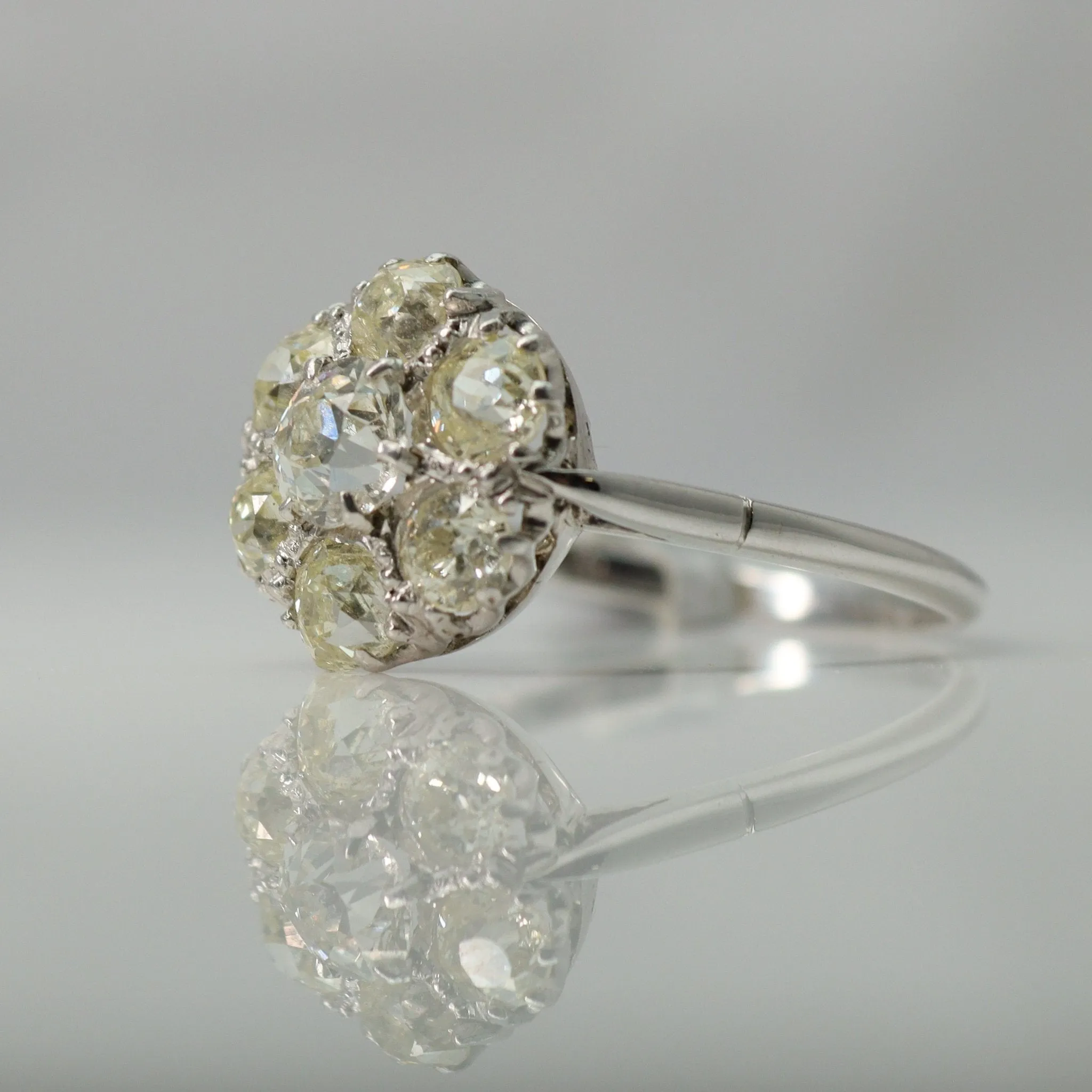 Vintage Diamond Cluster Ring