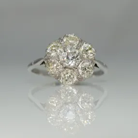 Vintage Diamond Cluster Ring