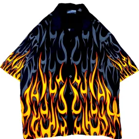 Vintage Flames Button-Up - XL