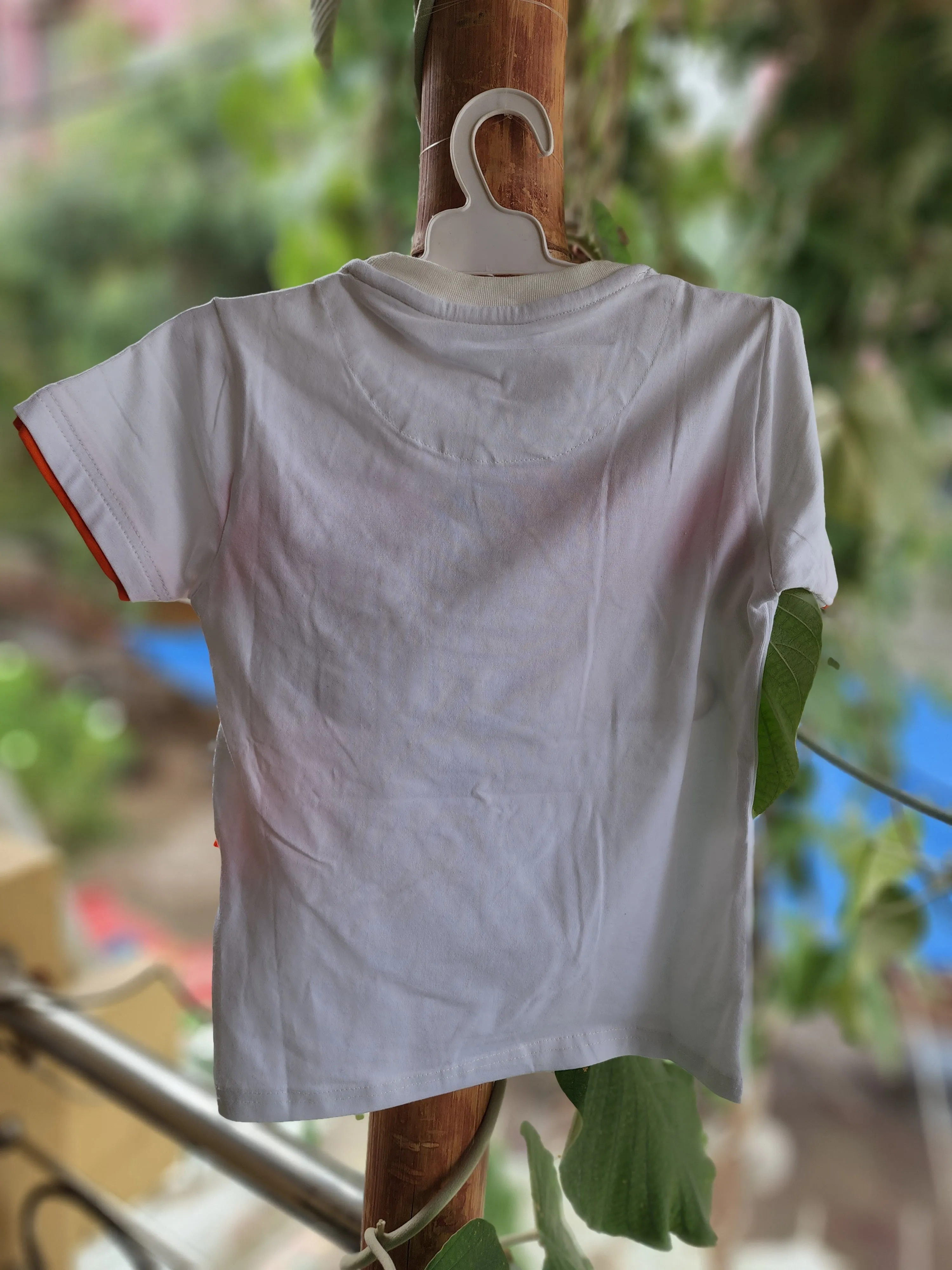 White Kids Pocket Style T Shirt