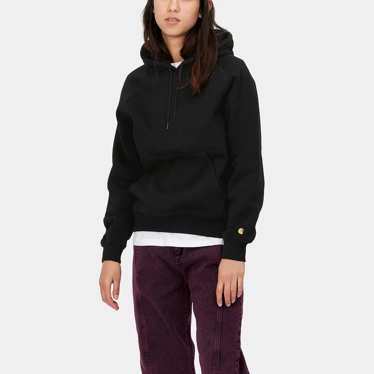 Women's Hooded Chase Sweat - Black/Gold