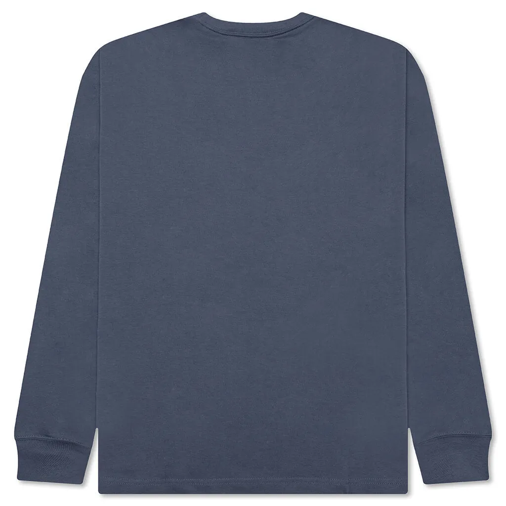 Wordmark Long-Sleeve T-Shirt - Diffused Blue