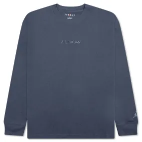 Wordmark Long-Sleeve T-Shirt - Diffused Blue