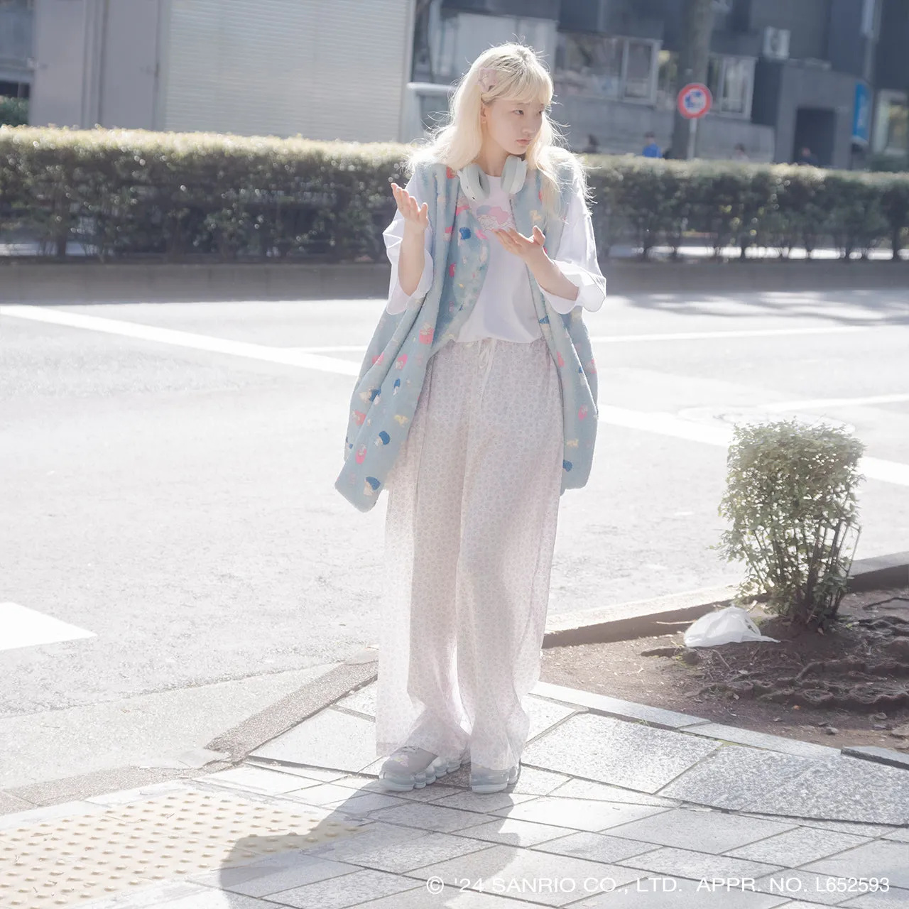 【受注予約】Print Pajamas Pants / White / Little Twin Stars x MIKIOSAKABE / MSLTPJP01