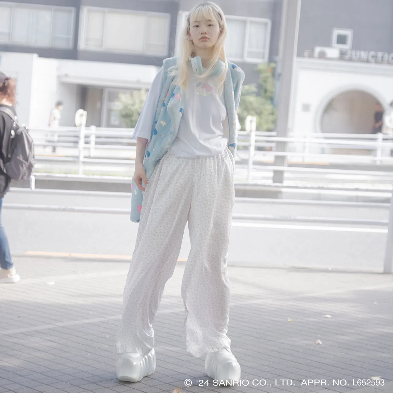 【受注予約】Print Pajamas Pants / White / Little Twin Stars x MIKIOSAKABE / MSLTPJP01