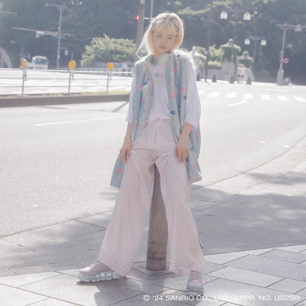 【受注予約】Print Pajamas Pants / White / Little Twin Stars x MIKIOSAKABE / MSLTPJP01